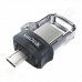 SanDisk, Ultra Dual Drive, m3.0, 128GB, USB 3.0, Flash Drive, Grey